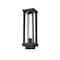 Z-Lite Glenwood 1 Light Outdoor Post Mount Fixture, Black & Clear 586PHMS-BK - alternate 1
